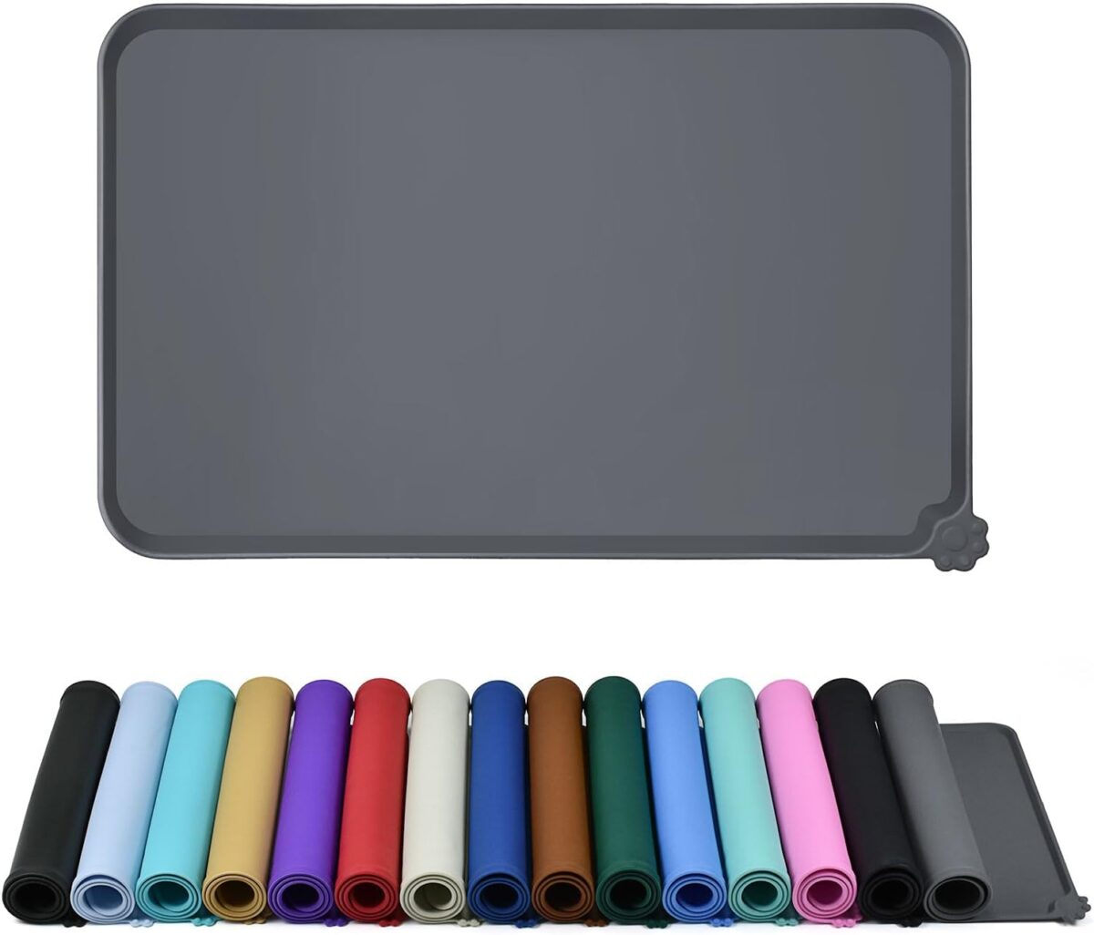 waterproof pet feeding mat: non slip silicone placemat