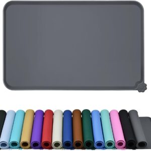 waterproof pet feeding mat: non slip silicone placemat