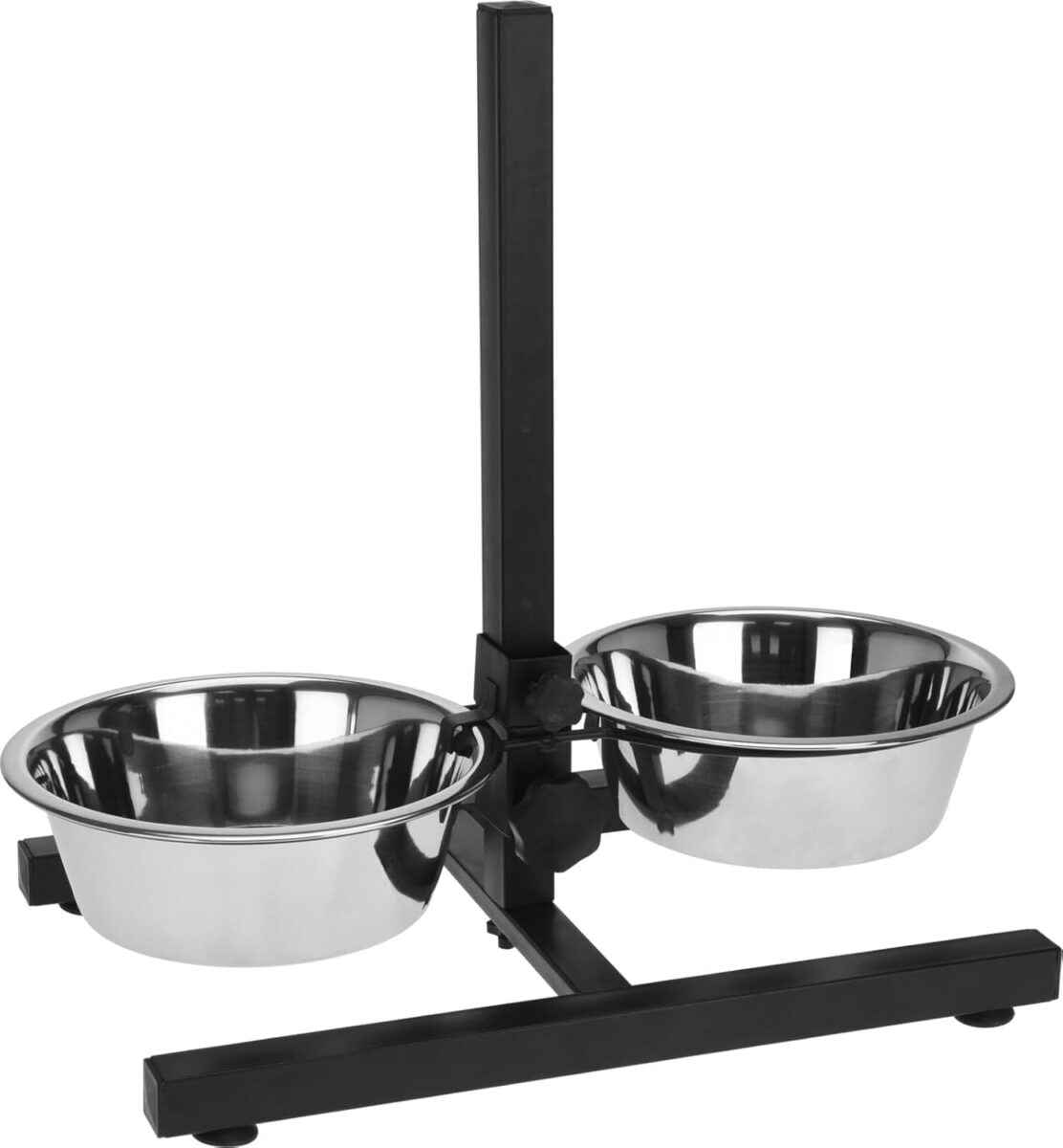adjustable double bowl feeding station