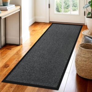 hallway runner rug non slip, dirt trapping, heavy duty