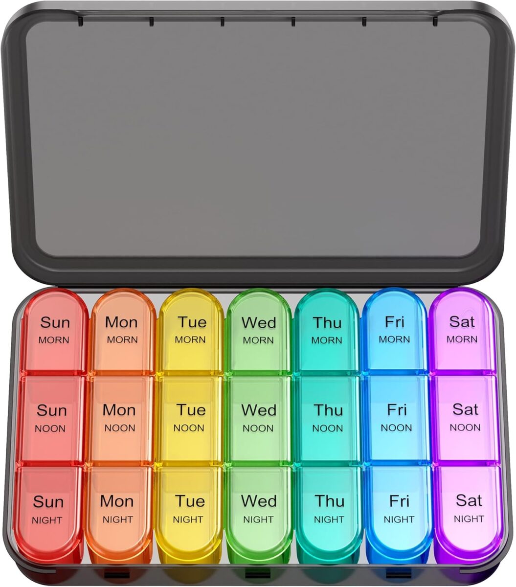 pill box 7 day, 3 times a day