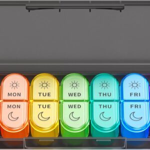pill organiser 7 day, 2 times a day