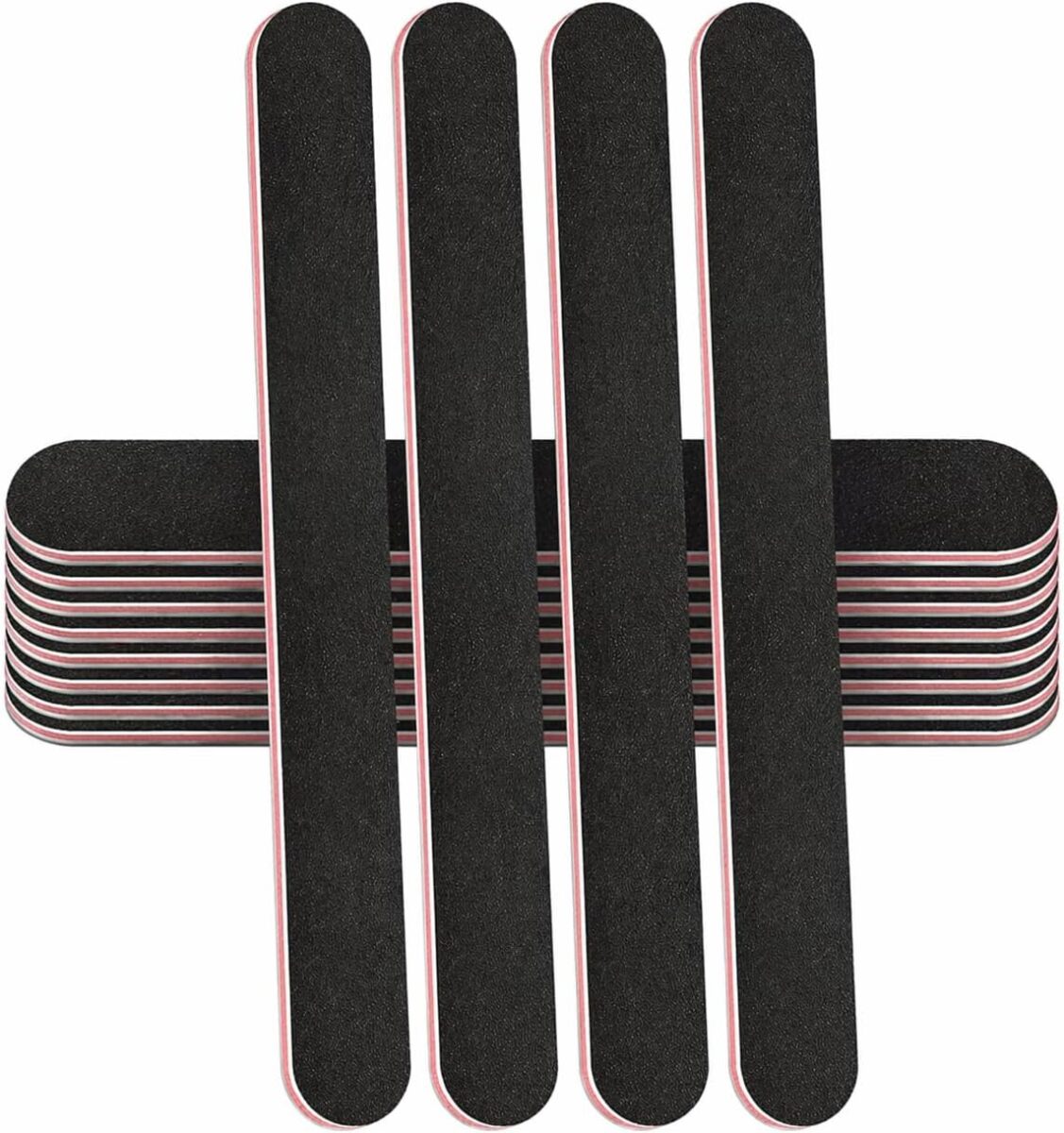 12 pcs professional nail files double sided emery boards 180/240 grit