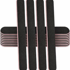12 pcs professional nail files double sided emery boards 180/240 grit