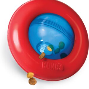 kong gyro interactive dog toy for treat dispensing