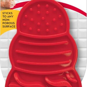 kong licks mat treat dispenser with ridges and grooves