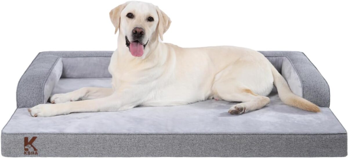 ksiia extra large dog bed waterproof orthopedic