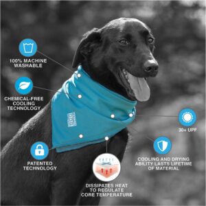 terrain dog cooling bandana cooling fabric powered by coolcore technology