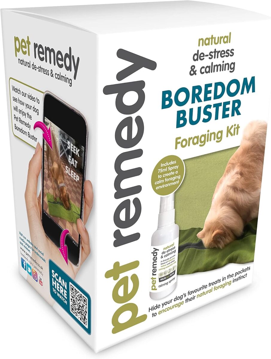 pet remedy natural de stress and calming boredom buster foraging kit
