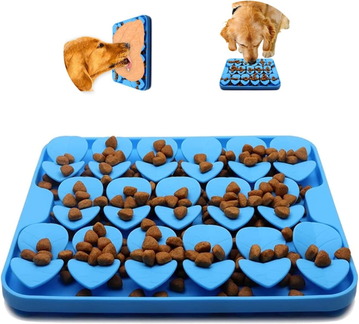 licky mat for dogs & cats snuffle mat with suction cup, encourages natural foraging