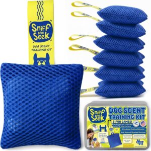 sniff and seek dog scent training kit scent work kit for dog, brain games, sniffing toys