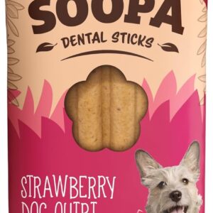 soopa strawberry dog quiri dental sticks