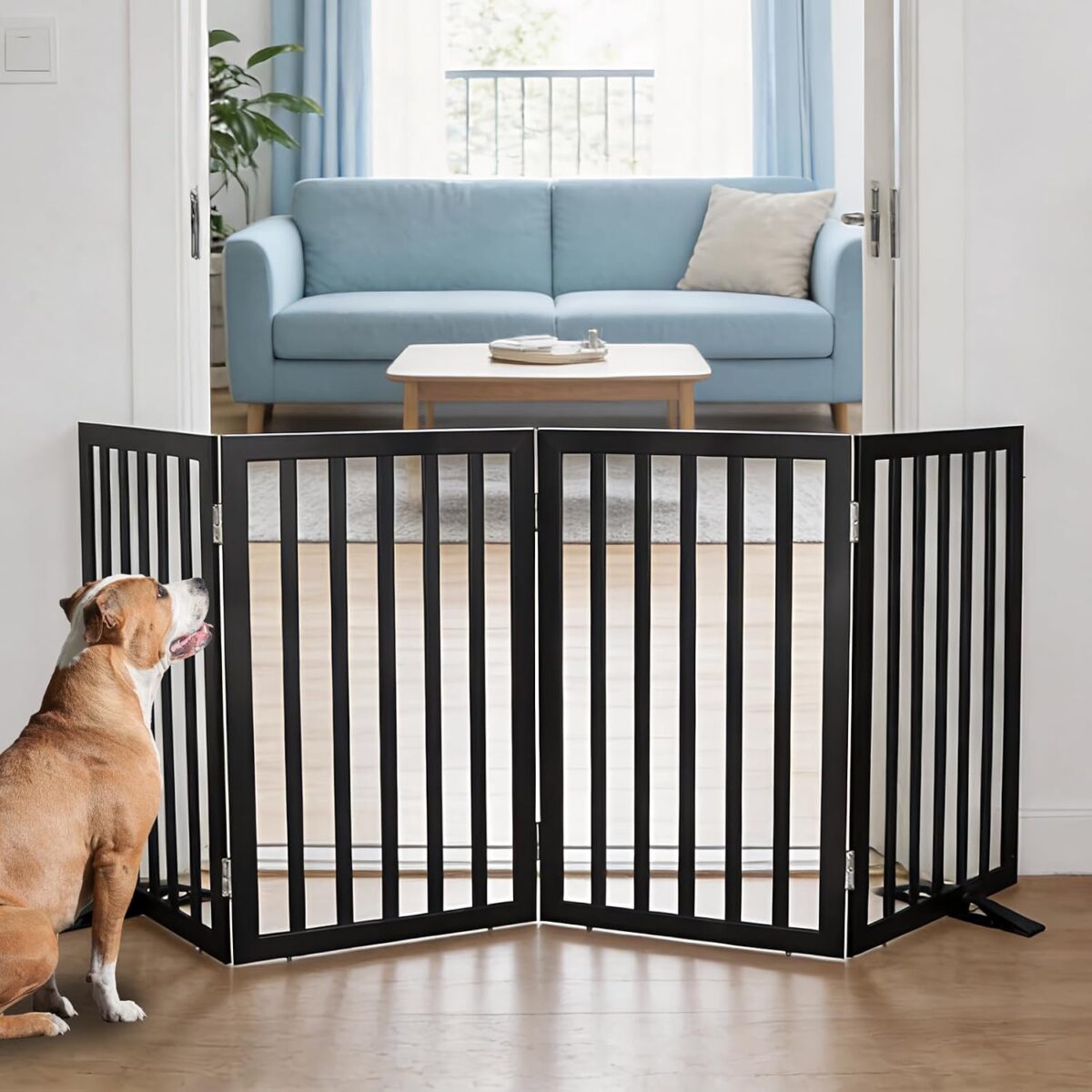 freestanding dog gate 2,3,4 or 6 panel