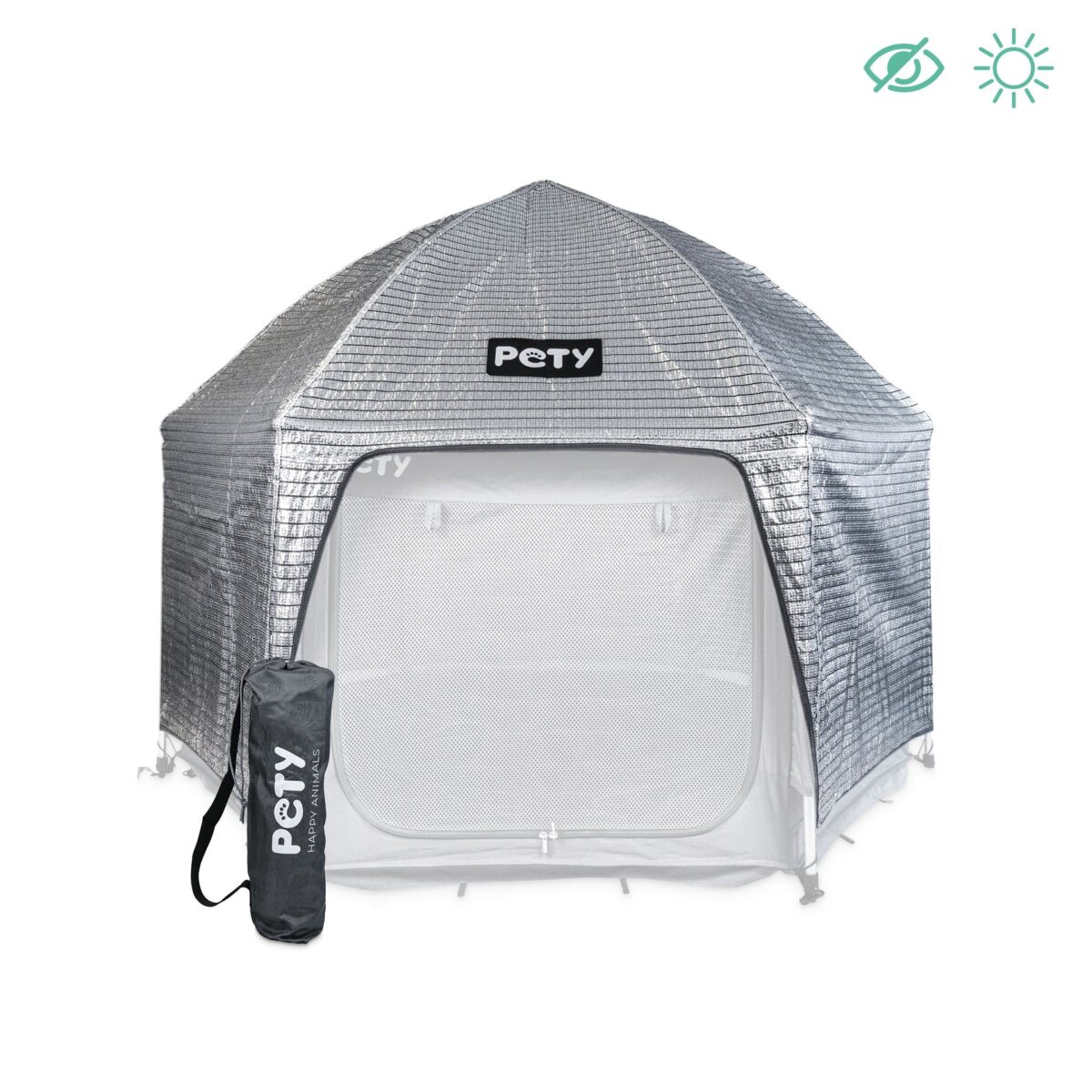 pety silver cover for the large playpen