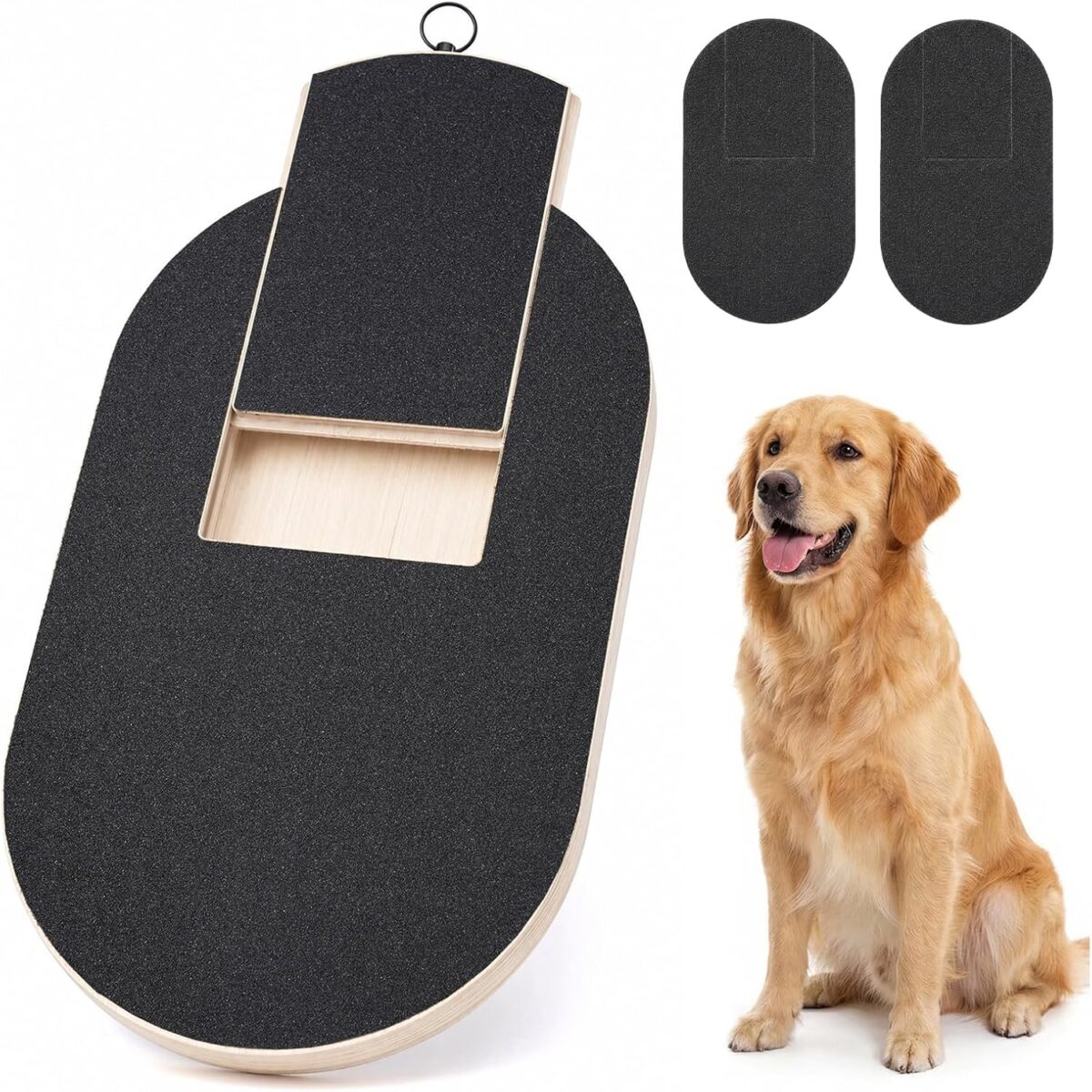 dog nail scratchboard with treat box
