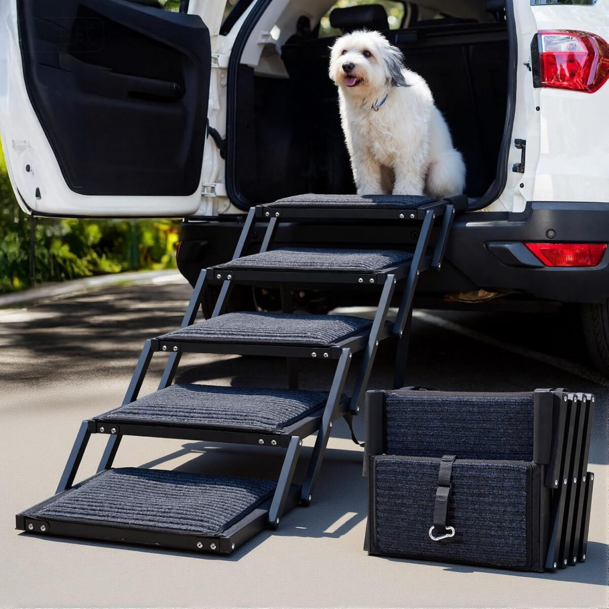 foldable dog car ramps for large dogs